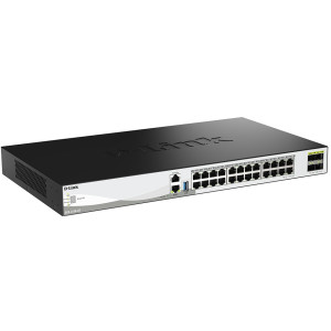 D-Link DXS-3130-28 28-Port 10G Layer 3 Stackable Managed Switch, 24x 10GbE Multi-Gig and 4x 10/25G SFP28 ports